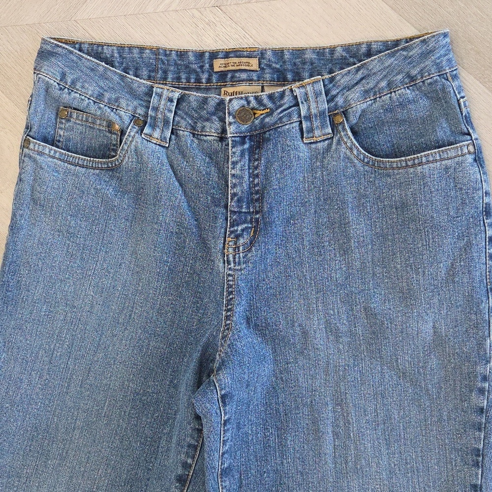 Ruff Hewn Wideleg Midwash Blue Jeans, Size 8